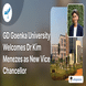 GD Goenka University Welcomes Dr Kim Menezes as New Vice Chancellor